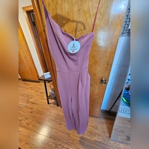 One-shoulder jumpsuit with POCKETS!